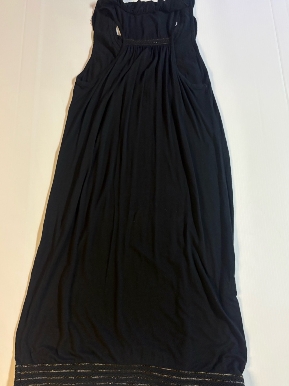 Design History Black Ruffle Scoop Tank - Picture 3 of 5